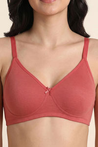 Zivame Double Layered Non Wired 3/4th Coverage Tshirt Bra - Faded Rose — thumbnail 5